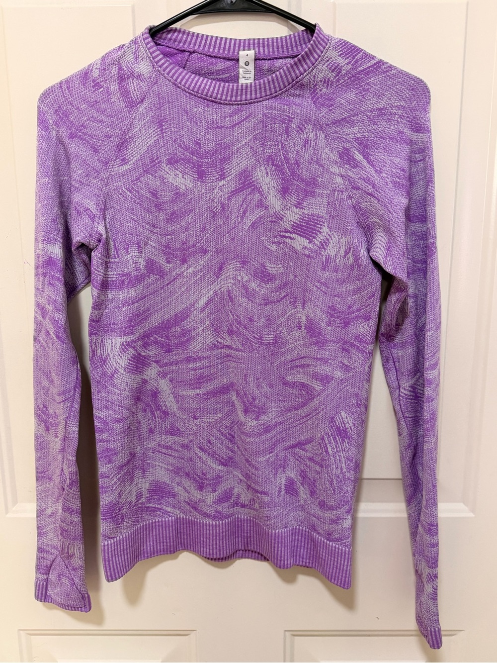 lululemon athletica Purple Marled Crewneck Sweater